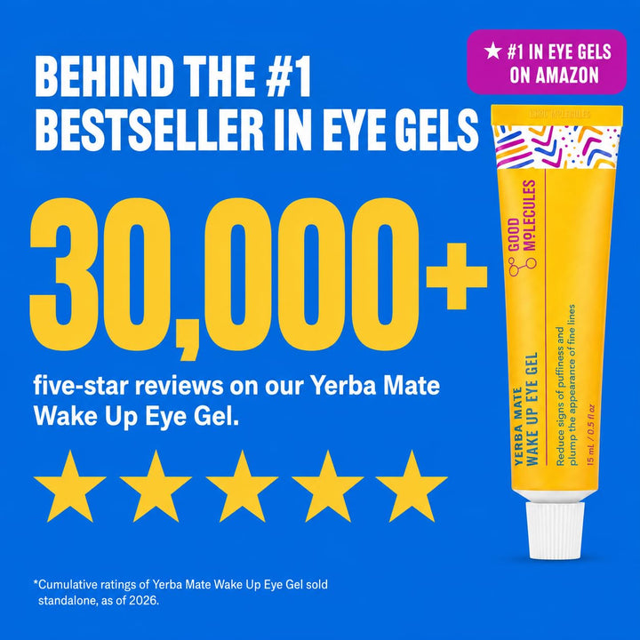 Good Molecules - Kit de ojos energizante - Gel de ojos Yerba Mate W...