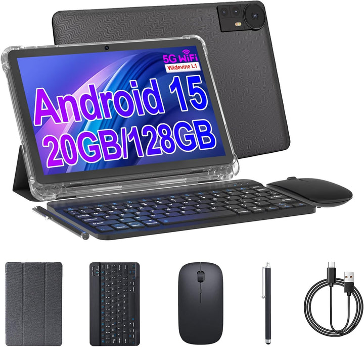 ICONLINK Tableta Android 15 de 10 pulgadas con estuche 4+16GB RAM+1...