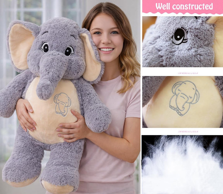 Juguete de peluche grande y suave para abrazar, 27 pulgadas, lindo...