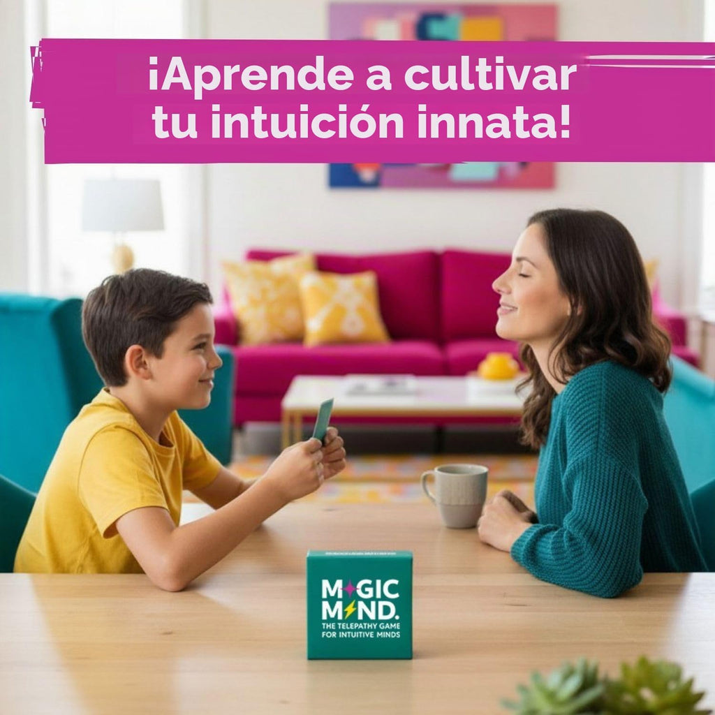 Juego de cartas de entrenamiento de telepatía Magic Mind ESP, juegos
