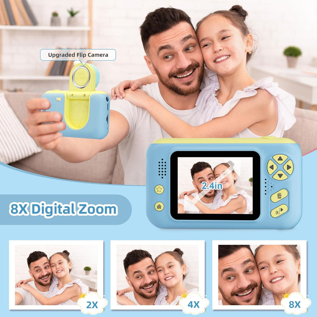 Makolle Cámara para niños, cámaras de seguimiento para niños pequeñ...