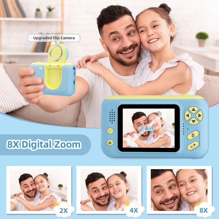 Makolle Cámara para niños, cámaras de seguimiento para niños pequeñ...