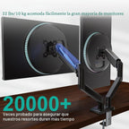 WALI Brazo de monitor doble ajustable para pantallas de 13 a 32 pulgadas