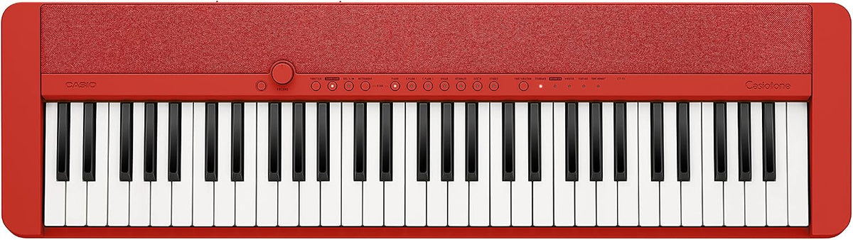 Casio Casiotone CT-S1 – Teclado retro sensible al tacto de 61 teclas | Diseño elegante y portátil para principiantes a profesionales | Piano de cola estéreo + 60 tonos AiX | Conectividad USB-MIDI |