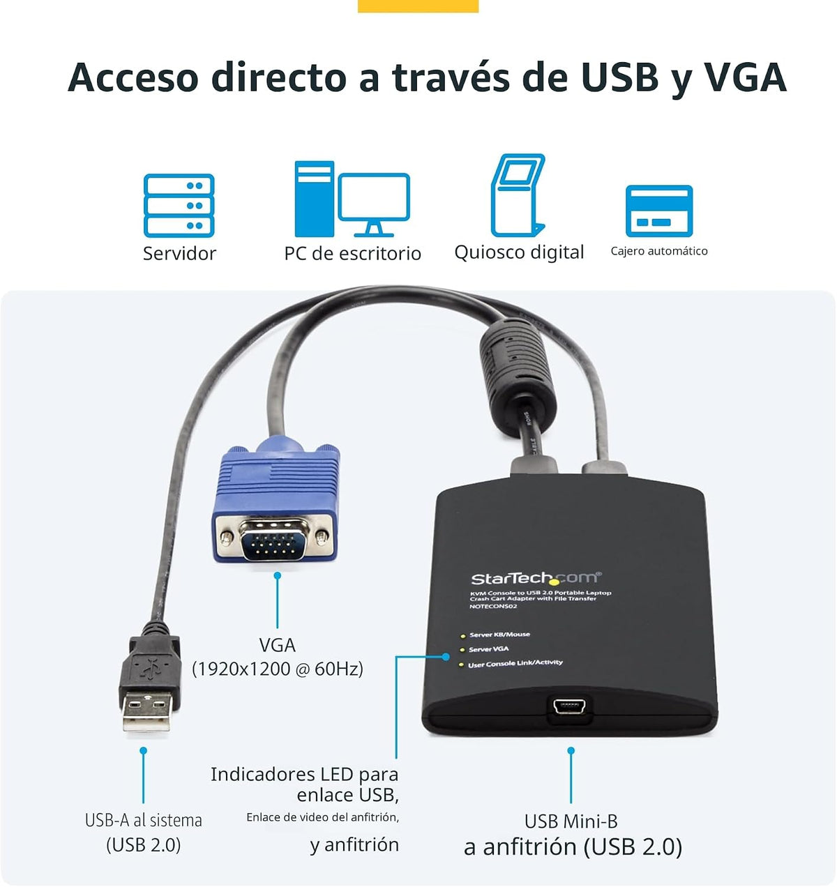 StarTech.com Adaptador portátil de Carrito de Choque para Laptop, C...