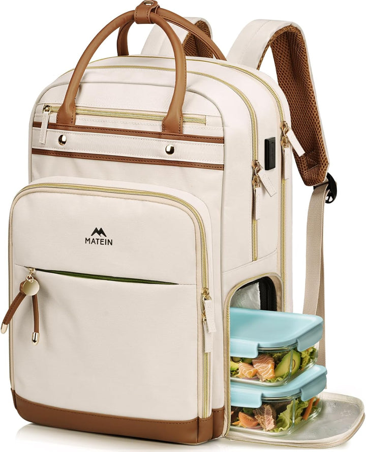 MATEIN Mochila de trabajo para profesores con compartimento para al...