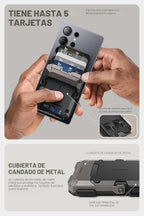 SUPCASE Cartera MagSafe con soporte ajustable, soporte para 5 tarjetas