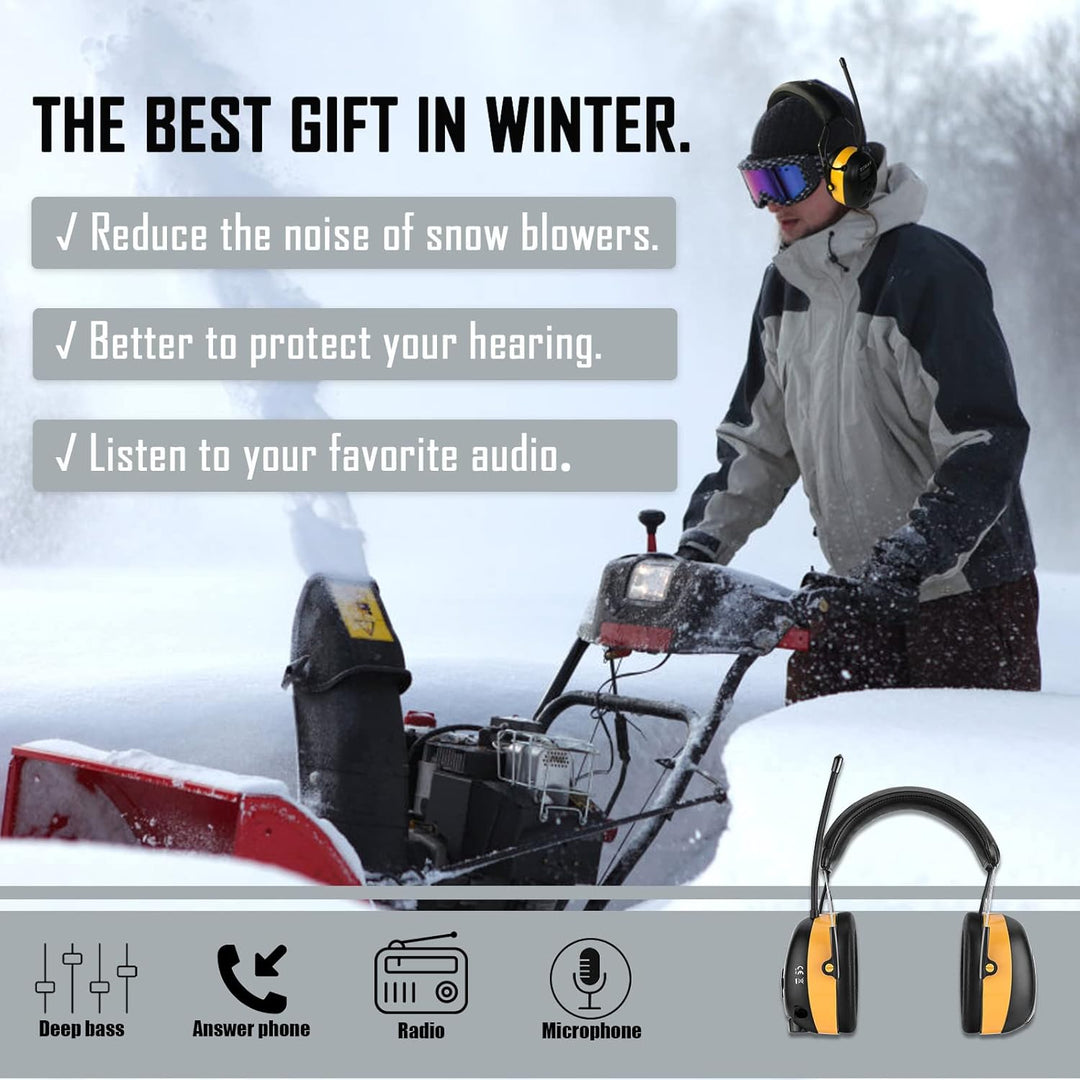 ZOHAN AM\/FM Radio Headphone with Digital Display,Ear Protection No...