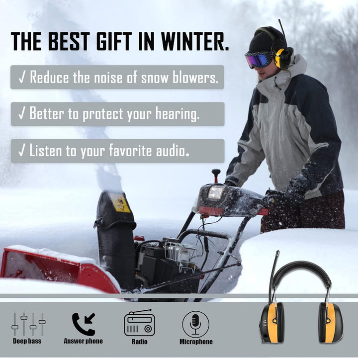 ZOHAN AM\/FM Radio Headphone with Digital Display,Ear Protection No...