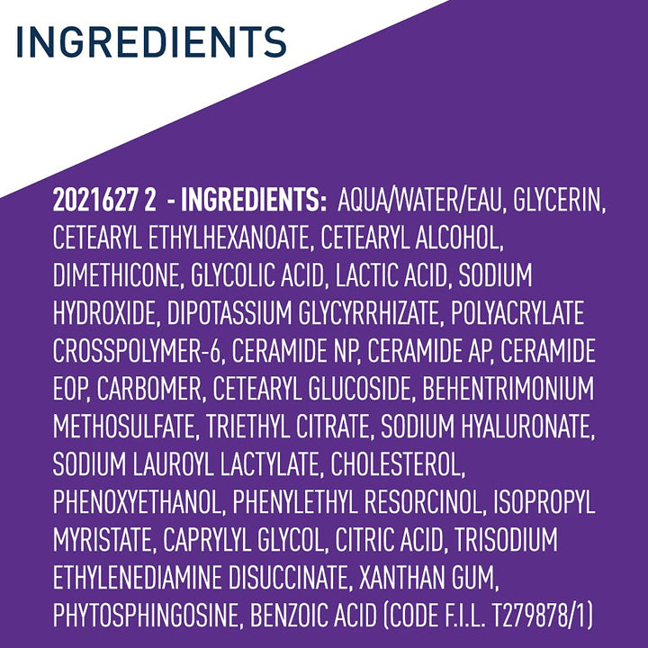 CeraVe Tratamiento Nocturno Exfoliante Renovador de la Piel, Suero...