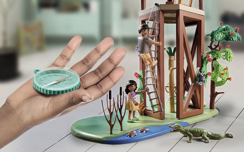 Playmobil Torre de investigación Wiltopia con brújula