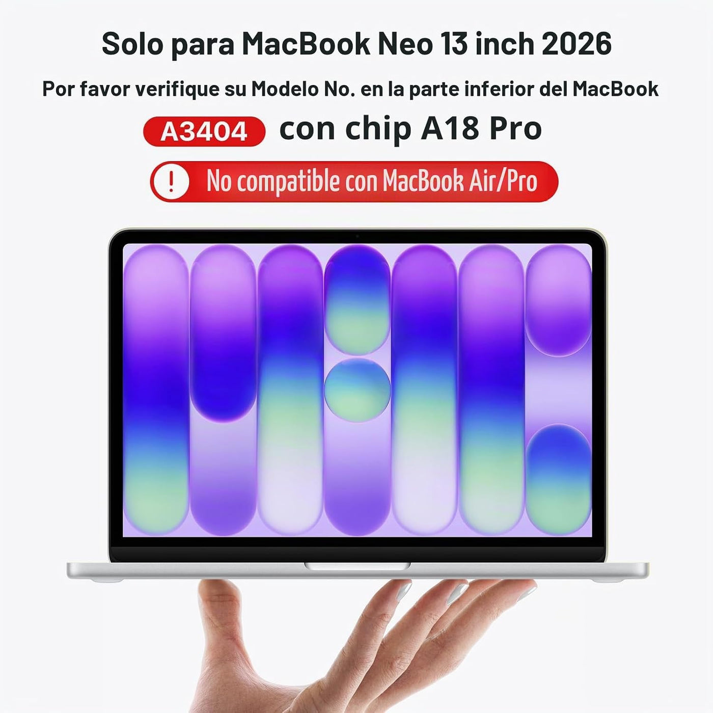 Soonjet Invisible Armor - Funda para MacBook Neo de 13 pulgadas 202...