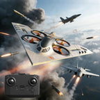 Drone RC 3 en 1 para Land Sea Air, avión de control remoto H20 con luces frías, giro de 360°, 3 modos de conducción y protección contra colisiones, juguete de espuma RC Drone regalo para niño y niña, plateado