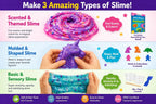 Kit de fabricación de slime para niños de más de 4 años, crea purpurina, incluye moldes