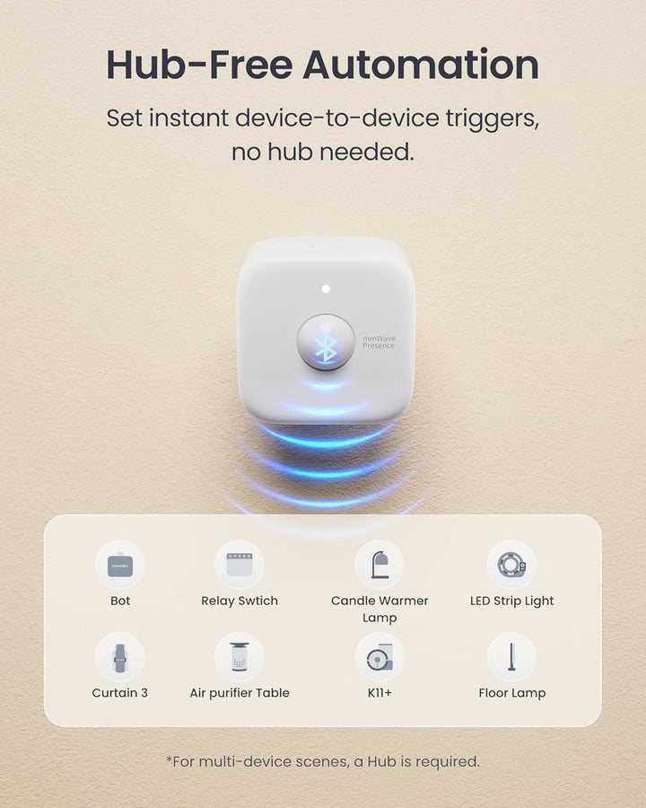 SwitchBot Sensor de movimiento inteligente de radar mmWave
