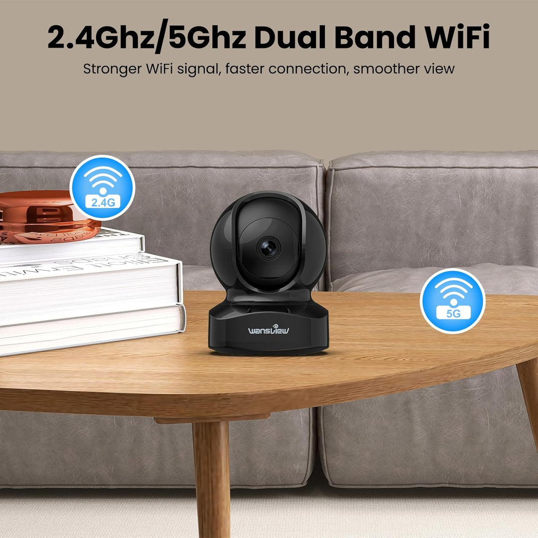 wansview Cámara de seguridad, cámara IP, cámara WiFi para interiore...