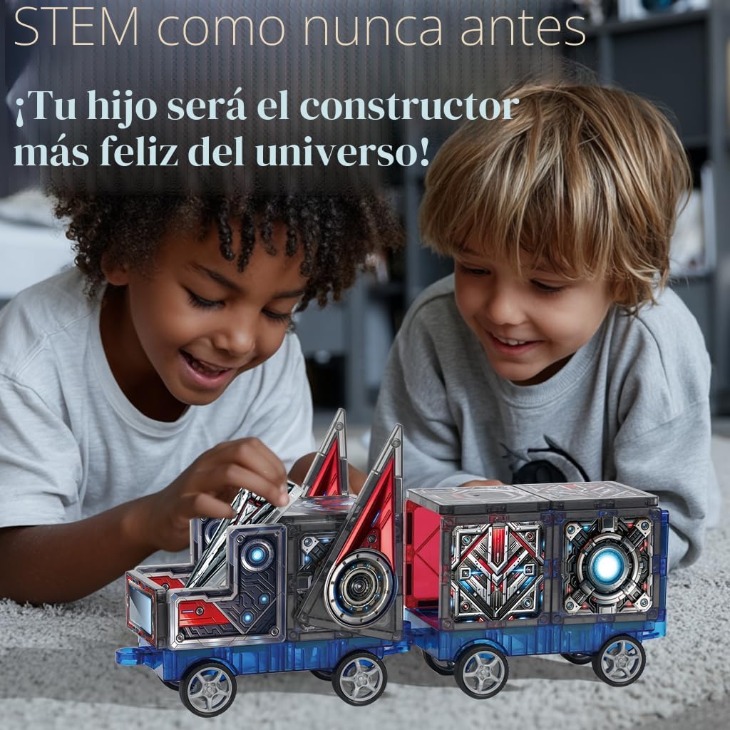 Little Pi Transformer Toys MegaBots - Azulejos magnéticos, robot