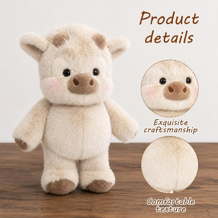 Peluche de vaca corriendo, lindo juguete de peluche de vaca de las...