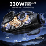 330W DE PICO Caja de Sonido Más Fuerte, Subwoofer de 7.5"\/2.1C...