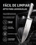 Astercook Juego de cuchillos de cocina de acero alemán de 15 piezas