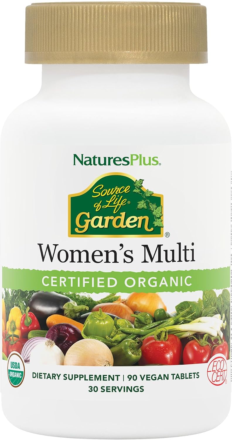 NaturesPlus Source of Life Garden Multivitamínico para mujer, 90 ta...