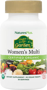 NaturesPlus Source of Life Garden Multivitamínico para mujer, 90 ta...