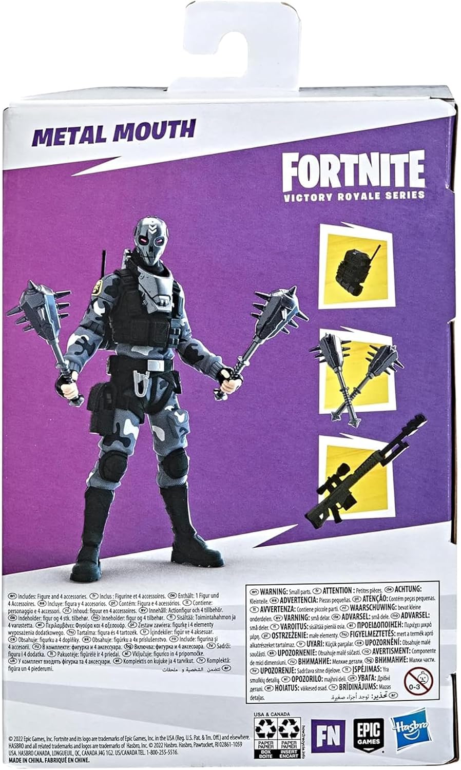 Fortnite Victory Royale Series - Figura de acción coleccionable con boca de metal con accesorios, a partir de 8 años, 6 pulgadas