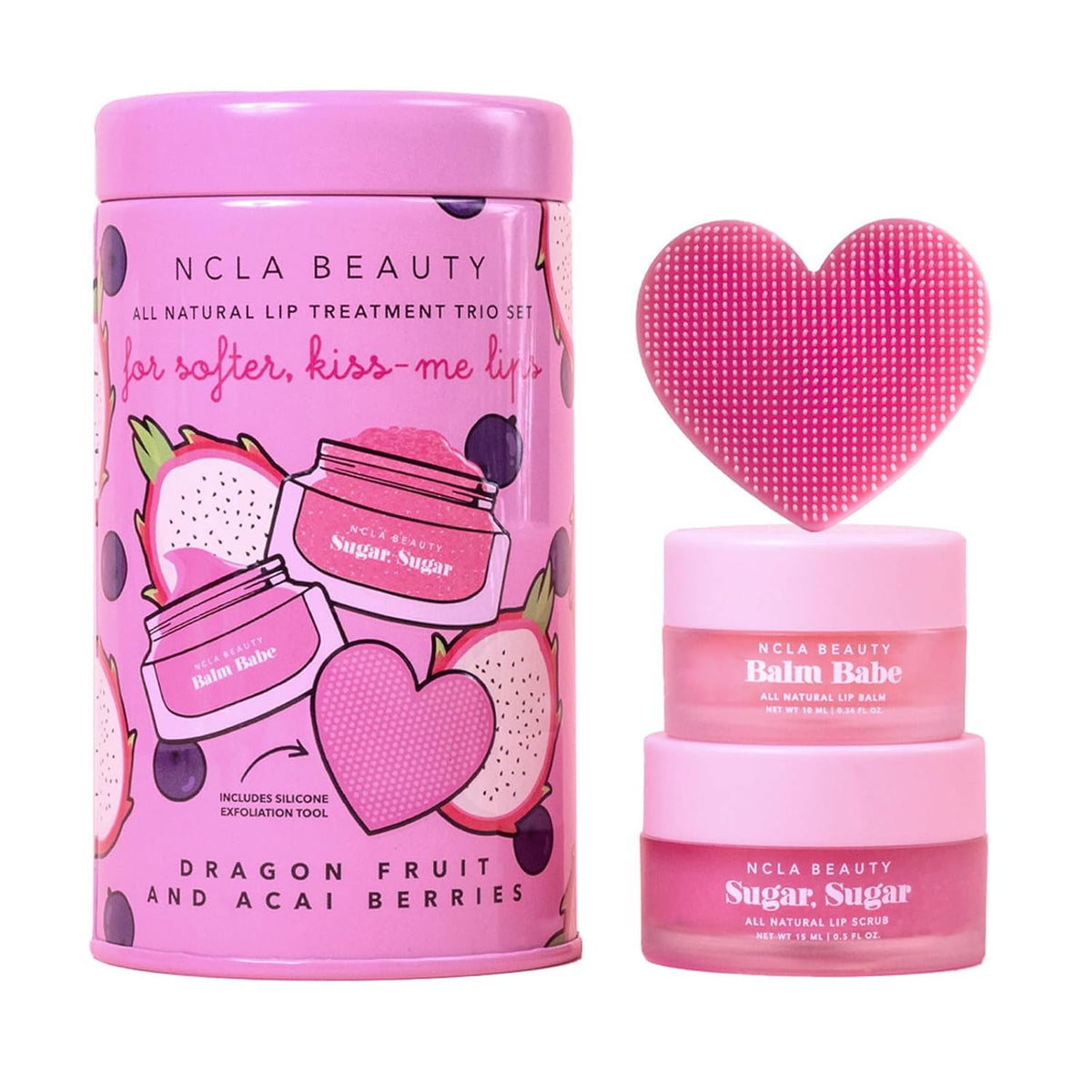 NCLA - Juego de tratamiento de labios totalmente natural, bálsamo l...