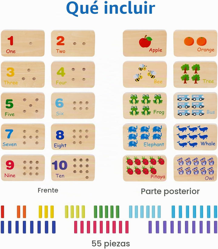 TOOKYLAND Tabla de Clavos Juguetes para Niños Pequeños, Juguetes de...