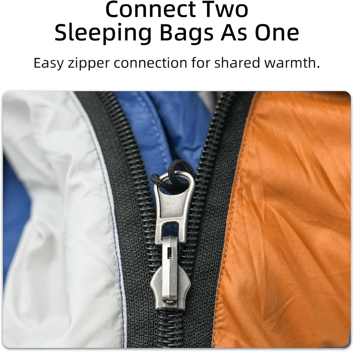 Saco de dormir de plumón con almohada para adultos y adolescentes