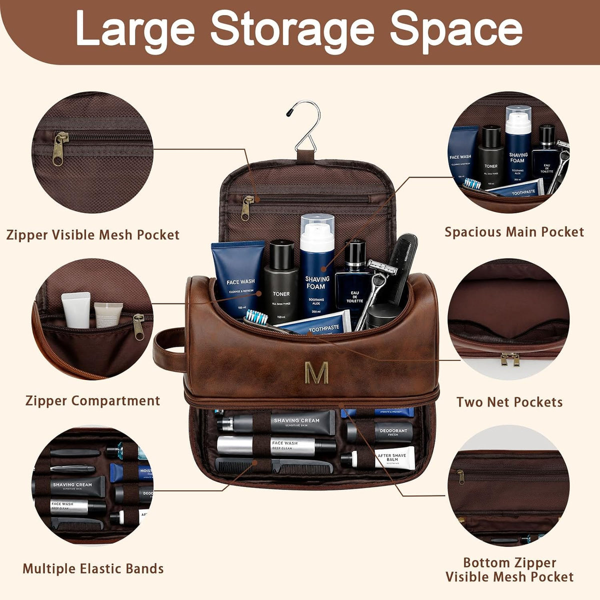 Neceser personalizado para hombres, regalos personalizados con