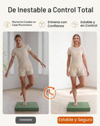 StrongTek Almohadilla de equilibrio profesional de espuma para ejercicios, 15.8 x 13 x 2 pulgadas, rodillera de espuma TPE de alta densidad, antideslizante y resistente al agua, para entrenamiento de