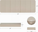 WEILA Esterilla de Yoga Plegable TPE 1/2 pulgada 70"x24", Colchoneta Pilates Antideslizante Gruesa