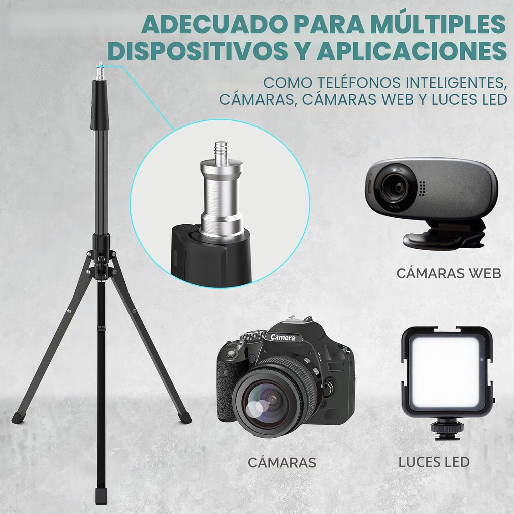 UBeesize Soporte de trípode para teléfono celular de 92 pulgadas con cuello de cisne de 16.5 pulgadas y control remoto, trípode superior con cabeza de bola ajustable de 360° y soporte para teléfono para iPhone17 Pro Max/Pro/Plus//16/15/14/13, teléfono