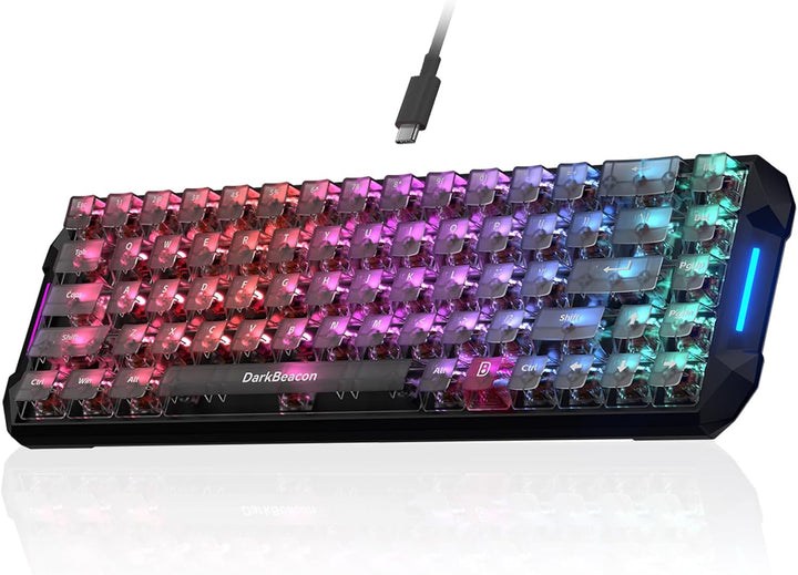 DarkBeacon Blade68 Teclado mecánico con cable 65%, interruptores si...