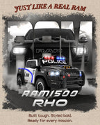 First Ride On RAM 1500 RHO 24V - Coche de policía de 2 plazas para niños