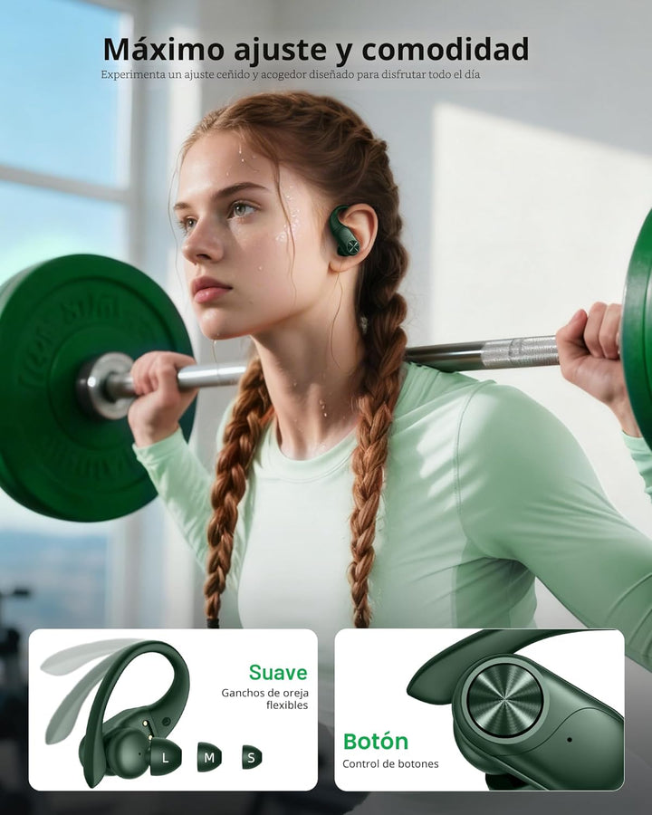 PocBuds Auriculares Bluetooth Inalámbricos 80hrs Tiempo de Reproduc...