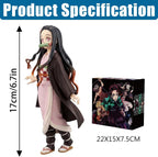 Demon - Juego de figuras de anime, personajes de 6.9 pulgadas para fanáticos del anime y niños (6 piezas)