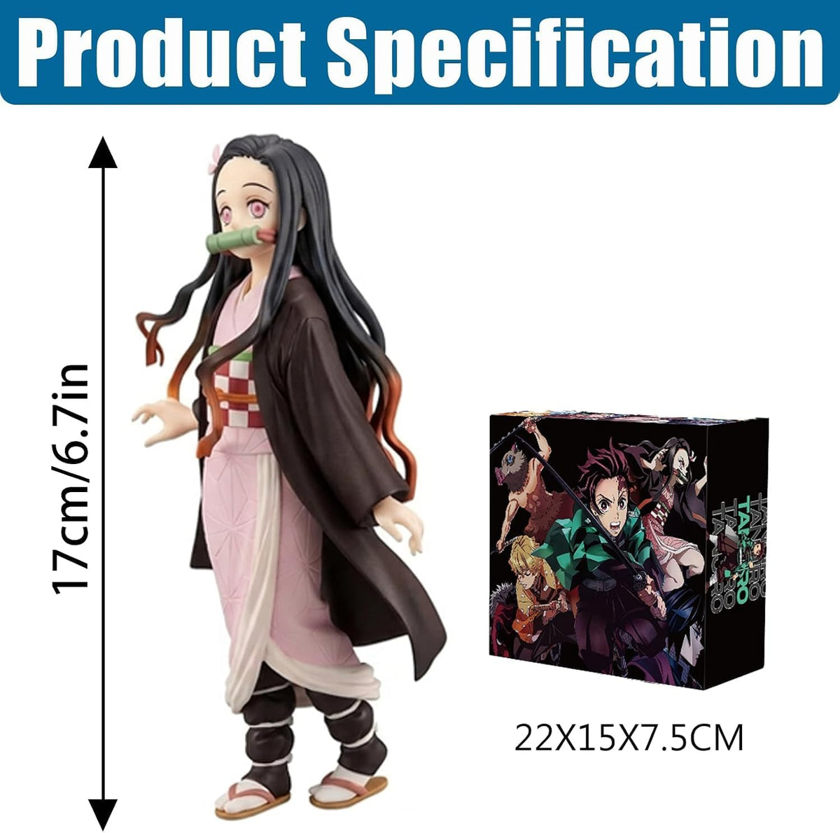 Demon - Juego de figuras de anime, personajes de 6.9 pulgadas para fanáticos del anime y niños (6 piezas)