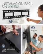 SANUS - Soporte de pared inclinable para televisores de 37 a 80 pulgadas de hasta 130 libras, con certificación UL