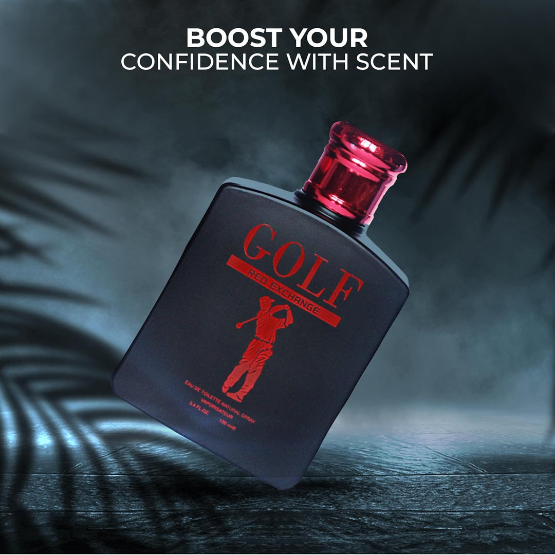 A CENTER Colonia para Hombre Golf Limited Red &amp; Golf Red Exchan...