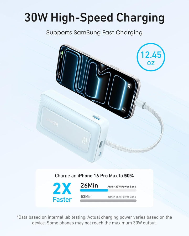 Anker Zolo Power Bank (versión actualizada 2025), cargador portátil...