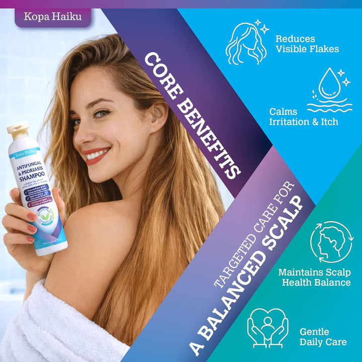 Champú antifúngico para la psoriasis y la dermatitis seborreica: ch...