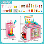 Juego de tienda de juegos de simulación para niños con caja registradora