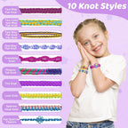 VERTOY Kit de fabricación de pulseras de la amistad para niñas, juguetes populares para niñas de 7, 8, 9, 10, 11, 12 años o más, suministros de actividades para hacer pulseras de artes y manualidades