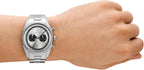 Emporio Armani Reloj cronógrafo para hombre con correa de acero inoxidable o cuero; reloj de vestir para hombre