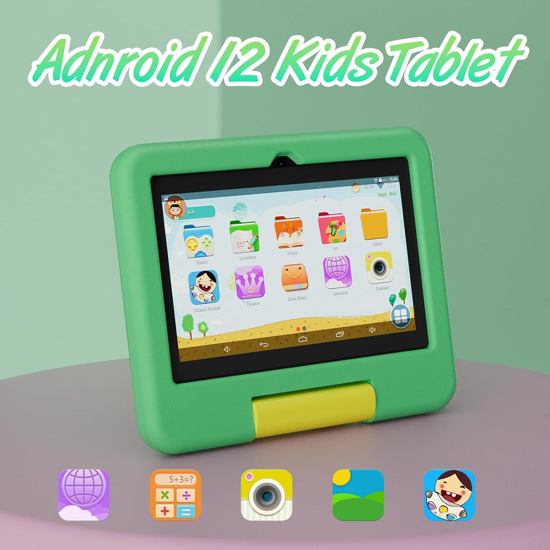 Tablet para niños, tableta Android de 7 pulgadas para niños, 4GB RA...