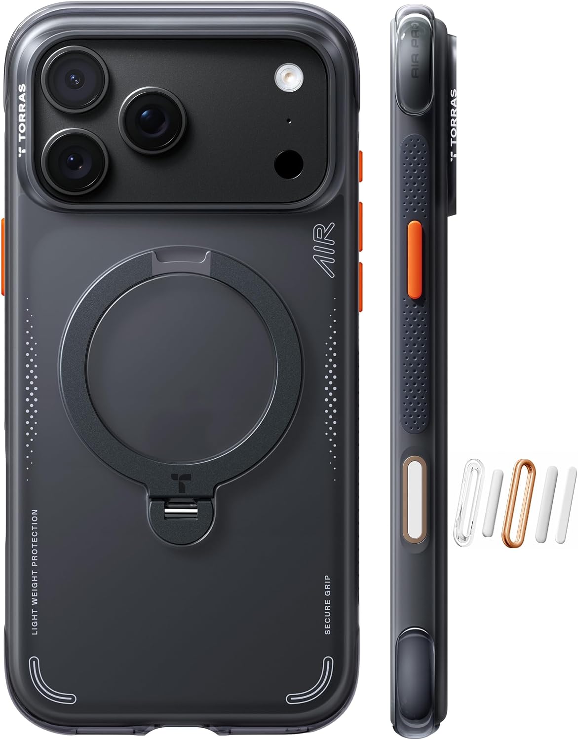 TORRAS Q3 Air - Funda para iPhone 18 Pro Max, soporte magnético 360, color