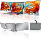 FOPO Extensor de pantalla para laptop de 16 pulgadas, monitor cuádr...