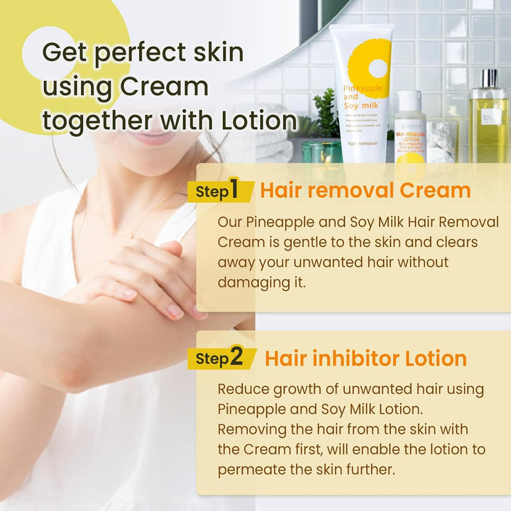 SUZUKI HERB LABORATORY Crema depilatoria, loción minimizadora del c...